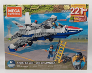 Mega Construx Bricks Fighter Jet Building Set - 2 Figures 221 Pieces