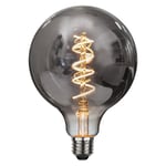 2W LED-lampa E27 G125 Heavy Smoke Spiral Filament Ø12,5cm