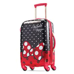 American Tourister Disney Minnie Mouse Toupie Rigide avec nœud Rouge 21, Noir/Rouge/Blanc, Carry-on 21-inch, Disney Valise Rigide avec roulettes pivotantes