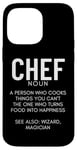 Coque pour iPhone 14 Pro Max Définition du chef Funny Cook Cooking Chefs