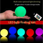 Floating Pool Lights Ball, Led Light Ball Fjärrkontroll, Led Lights Pool Present, Nattljus Ball Lamp Glow Balls 2 pcs