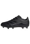 adidas Predator League Firm Ground Football Boots, Core Black/Carbon/Core Black, 3.5 UK