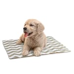 Navaris Pet Cooling Mat - Dog Cool Mat Mattress - Gel Cooling Pad for Small to Medium Dog Breeds - Zig Zag, 40 x 50cm