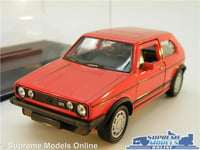 VOLKSWAGEN VW GOLF MK1 GTI MODEL CAR 1:38 SCALE RED WELLY NEX + DISPLAY CASE K