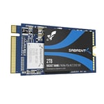 SABRENT 2242 M.2 NVMe SSD 2To, SSD Interne 2500 Mo/s en Lecture, 42 mm PCIe 3.0 X4, Disque SSD Interne, Haute Performance Compatible avec Tous Les PC, NUC et Ordinateurs Portables (SB-1342-2TB)
