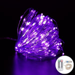 5m 10m 20m LED Fairy Lights Garland Fjärrkontroll USB String Lights Nyår Juldekorationer för hem Julbelysning purple 20M 200LED