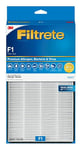 Filtrete True HEPA Lot de 4 filtres pour purificateur d'air d'ambiance, anti-bactéries, anti-virus, taille F1, 30,5 x 17,1 cm, fonctionne avec les appareils FAP-C01BA-G1, FAP-T02WA-G1 et FAP-ST02N