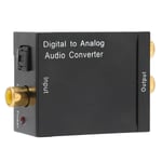 Audiomuunnin digitaalinen koaksiaalinen optinen analoginen R/L signaalisovitin EU Plug 100?240V