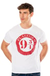 Cid Official Harry Potter Platform 9 & 3/4 White Unisex T-Shirt XXL White