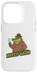 iPhone 14 Pro Kids Funny Investi-Gator Detective Pun Alligator Reptile Case