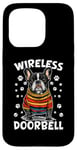 Coque pour iPhone 15 Pro Sonnette de porte sans fil de race de chien bouledogue français frechie