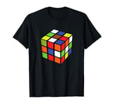 Speed Cubing Rubiks Cube Colorful Rubix 80s Vintage Kidcore T-Shirt