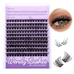 Cluster Lashes Upper and Lower Eyelash Clusters 0.07mm Wispy Lash Clusters Mixed 10-16mm Volume DIY Lash Extension Individual Lashes with Bottom Eye Lashes(c9-mix10-16)