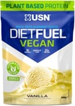 USN Vegan Diet Fuel High Protein Plant Based Meal Replacement Shake Vanilla, 900