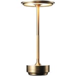 Uppladdningsbar LED bordslampa - Guld, touch dimbar, CCT, IP20 - Dimbar : Dimbar, Kulör : CCT (Varm till Kall Vit)