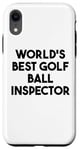 Coque pour iPhone XR Meilleur inspecteur de balle de golf au monde