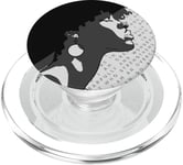 Afro Silhouette PopSocket Grip – Celebrating Black Beauty PopSockets PopGrip for MagSafe