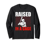 Raised In A Cage Baseball Batter Baseball Bat Hitter Batters Long Sleeve T-Shirt