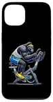 iPhone 13 Gorilla on Exercise Bike Gym Fitness Workout Training Case