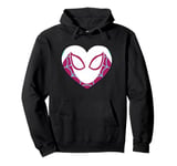 Marvel Spider-Man Ghost Spider Spider-Gwen Heart Mask Logo Pullover Hoodie