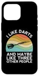 iPhone 16 Pro Max I Like Darts Cricket Dart 501 Beer Retro Funny Throwing Game Case