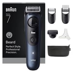 Braun - Beard Trimmer Series 7, +6 Barbering Tools, BT7520 - Black / Deep Blue