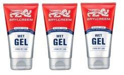 3x Brylcreem Strong Wet Look Hair Gel - 150ml