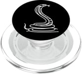 King Cobra Snake Line Art Reptile Art Herpétologue PopSockets PopGrip pour MagSafe