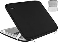 Hsmienk Laptop Sleeve, 15.6 Inch, Durable Shockproof Protective Cover, Compatible with HP, ASUS, Lenovo, Acer, Notebook, Computer, Black