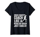 Womens Cross Country Coach Appreciation Running Coach Men Women V-Neck T-Shirt