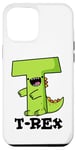 Coque pour iPhone 12 Pro Max Jeu de mots alphabet amusant T-Rex