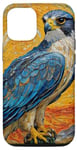 Coque pour iPhone 12/12 Pro Oiseau faucon pèlerin, observateur d'oiseaux, fauconnerie