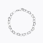 Caroline Svedbom Heart Chain Armband (Rhodium)