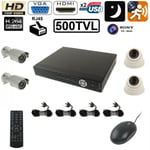 Kit de vidéosurveillance IP enregistreur 4 Caméra CCD Sony 1/3 500 TVL