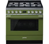 Piano de cuisson SMEG CPF9GPOG gaz vert olive