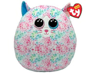 Ty Squishy Beanies - Emma à étoiles Multicolores - Coussin en Peluche Doux avec Yeux pailletés - Idée Cadeau pour Petits et Grands - 22 cm - T39264