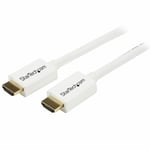 STARTECH – 23 ft White CL3 In-wall HDMI Cable - M/M (HD3MM7MW)