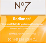 No7 Radiance+ Vitamin C Daily Brightening Moisturiser Face Cream 50ml