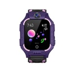 Barn 4g Smart Watch för pojkar flickor Sos Gps plats videosamtal kamera vattentät klocka Sim-kort för barn Smart Wrist Watch  (YJD) Smart Watch Purple