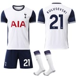 Tottenham Hotspur Hemmafotbollströja 2024-2025 Barn & Vuxen Nr 21 Kulusevski 28