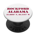 Rockford Alabama Coordonnées Souvenir PopSockets PopGrip Interchangeable