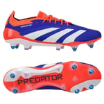 adidas Predator Elite SG Advancement - Lucid Blue/Vit/Röd - Soft Ground (SG), storlek 45⅓