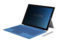 DICOTA - Filtre de confidentialité de PC tablette - à double sens - adhésif - noir - pour Microsoft Surface Pro 3