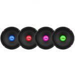 4-pack DS18 PRO-X8.4RGBCAP, 8 tums midbas med RGB LED-belysning