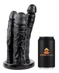 Gode XXL Réaliste Large Long 22 x 9.3 Noir Sextoys Homme Femme Anal Vaginal FR