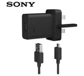 Genuine Sony UCH20 Black Mains Charger for Xperia X Z3+ Z5 Compact + EC803