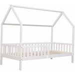 Lit cabane pour enfant 190x90cm blanc marceau