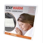 STAYWARM King Size Luxury Quality Electric Underblanket Controller F904 White