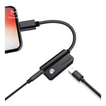 Adapateur Audio, Mcdodo [Ca-3471] [Lightning Vers Jack 3.5mm] Adaptateur Pour Iphone X, Iphone 7/8, Iphone 7 Plus/8 Plus [Black] - Noir