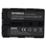 EXTENSILO 1x Batterie compatible avec Sony A-100, ALPHA 100, CCD-TRV108, CCD-TRV118 appareil photo, reflex numérique (1600mAh, 7,4V, Li-ion)